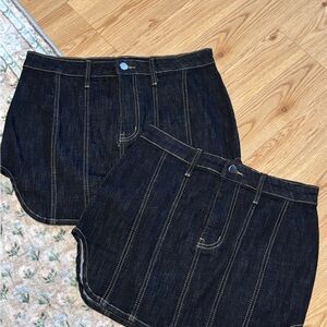 Dark Denim Mini Skirt